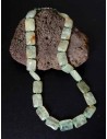 Collier prehnite pierres rectangles