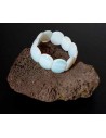Bracelet pierre de lune perles ovales larges