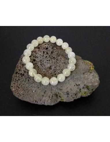 Bracelet quartz rutile pierres boules 10 mm