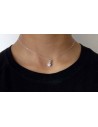 Collier transparent pendentif étoile fantaisie zirconium