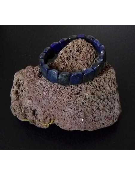 Bracelet lapis-lazuli pierres torsadées