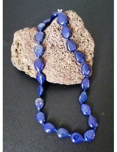 Collier lapis-lazuli gouttes