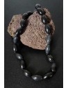 Collier onyx pierres tambour