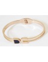 Bracelet jonc acier gold rose avec ouverture