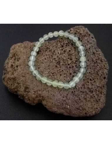 Bracelet préhnite pierres boules 7 mm