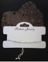Bracelet fin type gourmette ajustable serti