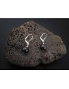 Boucles d'oreilles grenat pierre boule 10 mm