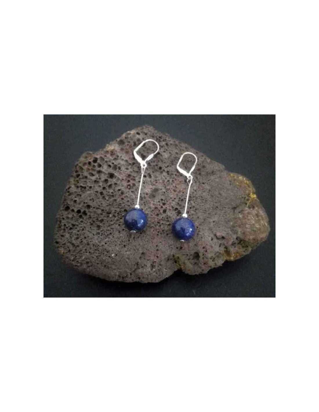 Boucles d'oreilles pendantes chakra en pierre naturelle