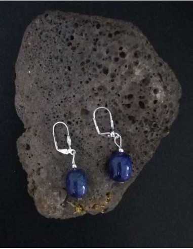 Boucles d'oreilles lapis-lazuli 2 cm