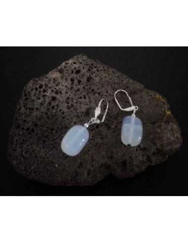 Boucles d'oreilles pierre opale