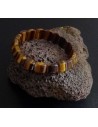 Bracelet oeil de tigre pierre carrées tendance