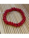 Bracelet corail reconstitué perles fantaisie
