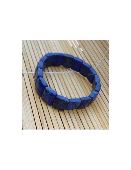 Bracelet lapis-lazuli rectangle