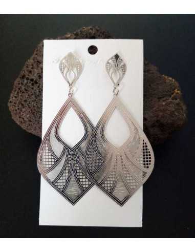 Boucles d'oreilles pointes motifs Bollywood