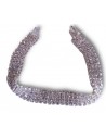 Bracelet souple 4 rangées de strass