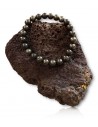 Bracelet pyrite pierres boules 8 mm