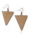 Boucles d'oreilles triangle inversé motifs ethniques