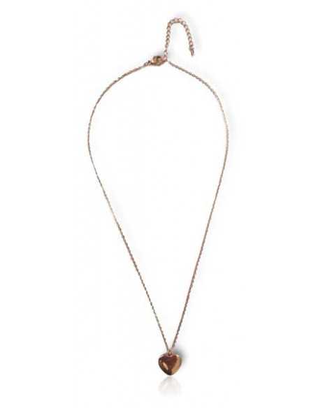 Collier acier inoxydable 316L doré pendentif coeur " Eternel Love"