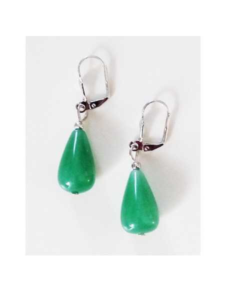 Boucles d'oreilles aventurine gouttes