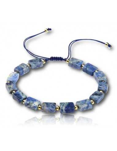 Bracelet pierre sodalite ajustable