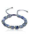Bracelet pierre sodalite ajustable