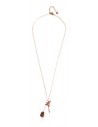 Collier pendentif acier inoxydable motif branche et cage oiseau