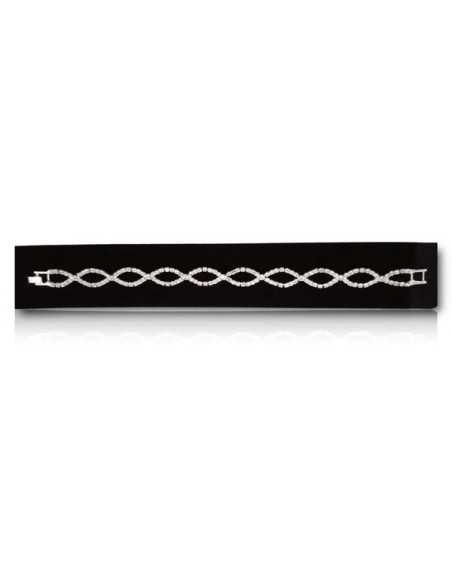 Bracelet manchette sertie motifs tendance
