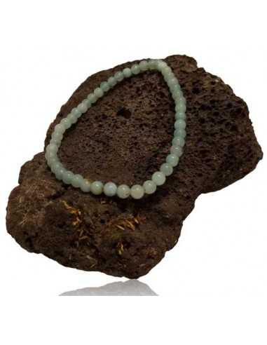 Bracelet amazonite pierres boules 4 mm