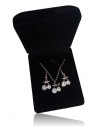 Parure en coffret collier pendentif cerises et B.O