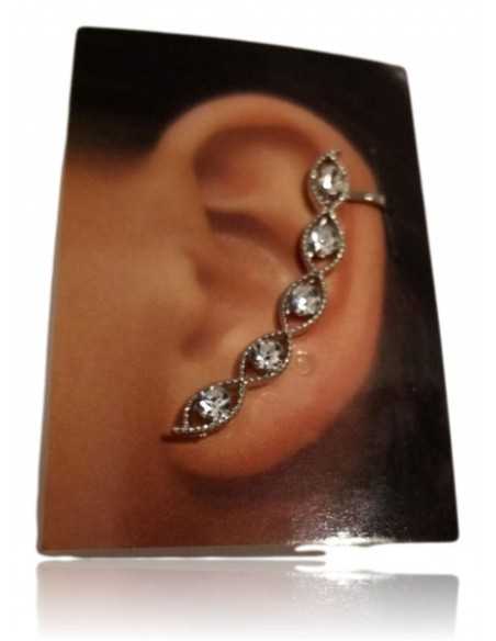 Bijou d'oreilles farandole de strass