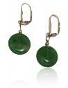 Boucles d'oreilles pierre aventurine rondes