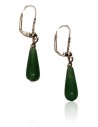 Boucles d'oreilles pierre aventurine gouttes pendantes