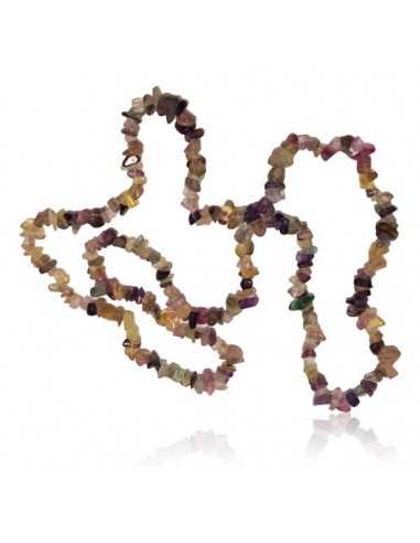 Fil de pierres naturelle fluorite chips 80 cm