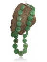 Collier aventurine pierres rondes plates