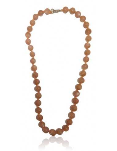 Collier pierre de soleil pierres boules 8 mm