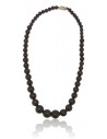 Collier onyx pierres boules dégradées