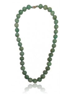 Collier Amazonite perles rondes pierre naturelle 10 mm