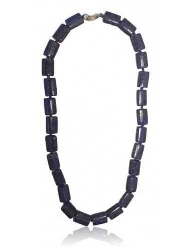 Collier lapis-lazuli rectangles