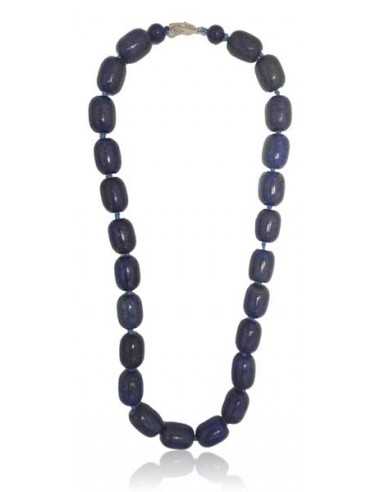 Collier lapis-lazuli pierres cubiques