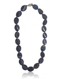 Collier lapis-lazuli ovales
