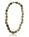 Collier prehnite pierres ovales