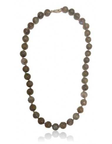 Collier labradorite boules 10 mm