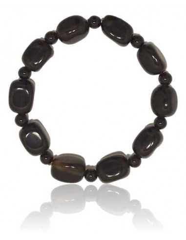 Bracelet onyx pierres cubiques & boules