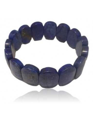 Bracelet lapis-lazuli ovale