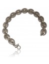 Bracelet maille grain de café acier inoxydable