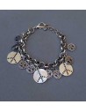 Bracelet fantaisie hippie avec pampilles 16 cm