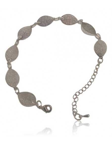 Bracelet fantaisie feuilles filigranes