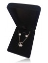 Parure en coffret collier pendentif chats sur lune avec boucles