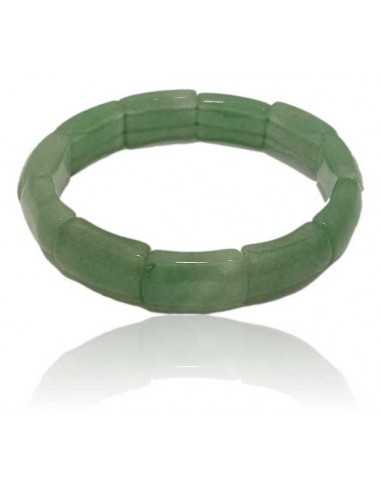 Bracelet aventurine pierres rectangles rigides