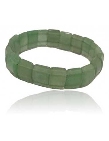 Bracelet aventurine pierres carrées